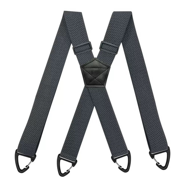 Herre seler med X-formet rygg og krokklips | 3,8 cm brede elastiske bånd | StrapWorks