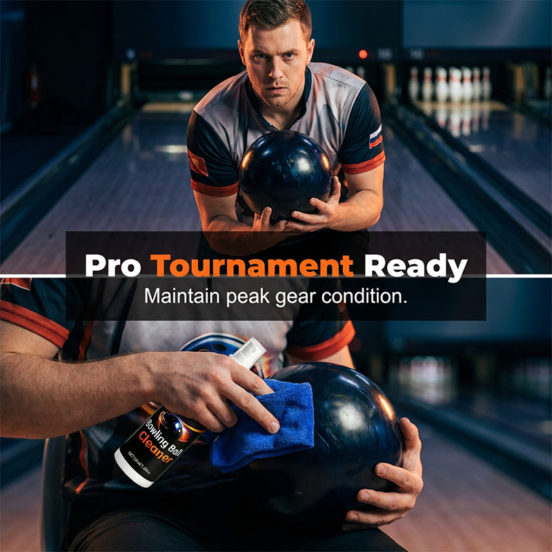 Professionel bowlingkuglerens frisker grebet op | Spray og tør af | BallBright