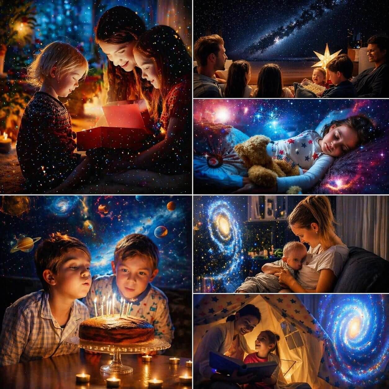 Projetor de céu estrelado | com efeito de galáxia | rotativo, com temporizador e níveis de luminosidade | StarCast