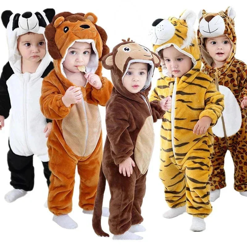 Combinezon din fleece pentru bebeluși | Design în straturi cu glugă | Salopetă confortabilă cu fermoar | CuddleZoo