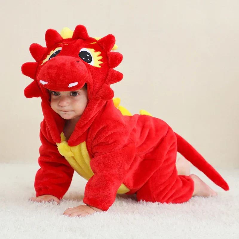 Combinezon din fleece pentru bebeluși | Design în straturi cu glugă | Salopetă confortabilă cu fermoar | CuddleZoo