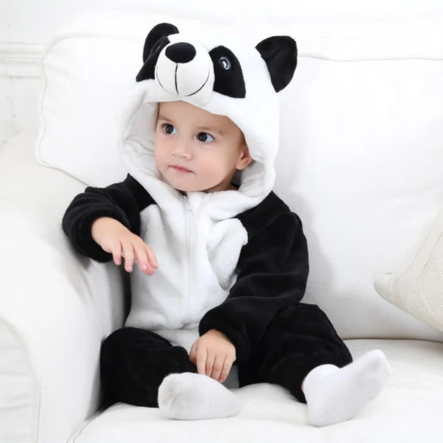 Combinezon din fleece pentru bebeluși | Design în straturi cu glugă | Salopetă confortabilă cu fermoar | CuddleZoo