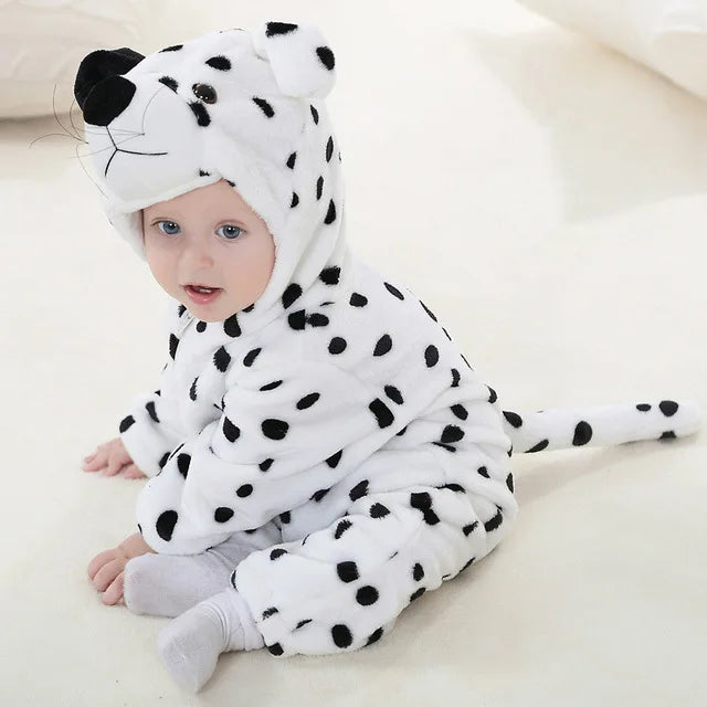 Combinezon din fleece pentru bebeluși | Design în straturi cu glugă | Salopetă confortabilă cu fermoar | CuddleZoo
