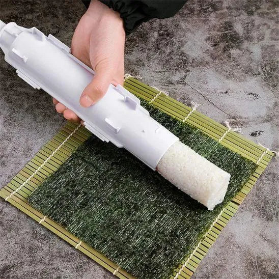 Sushi Maker manuell aus lebensmittelechtem Kunststoff | Weiß oder Schwarz | Perfekte Rollen ohne Bambusmatte, in Minuten fertig 9