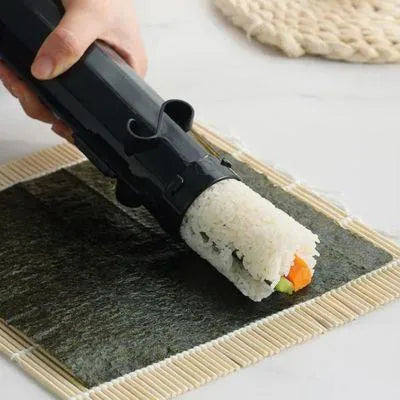 Sushi Maker manuell aus lebensmittelechtem Kunststoff | Weiß oder Schwarz | Perfekte Rollen ohne Bambusmatte, in Minuten fertig 11