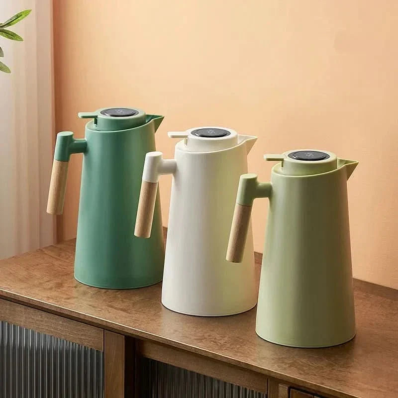 Thermos | 1 litre avec indicateur de température | Garde le café et le thé chauds pendant des heures | ThermaVue
