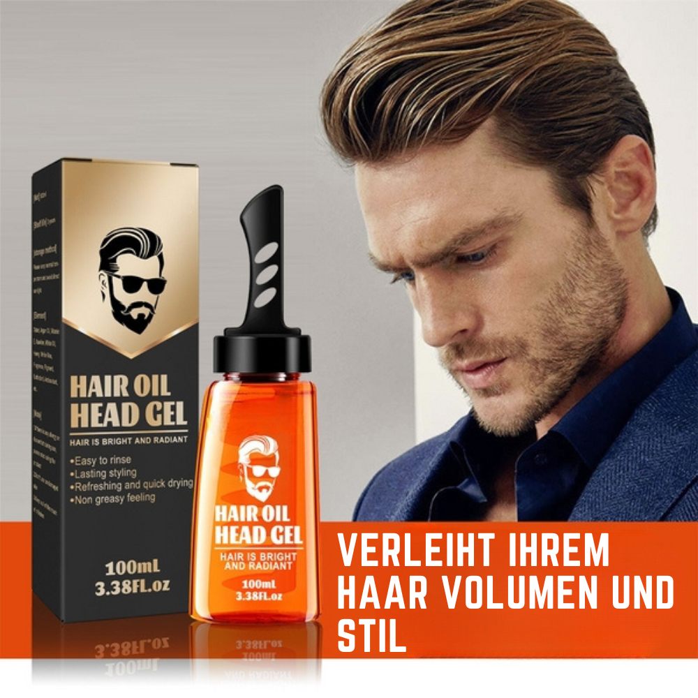 2-in-1 Haargel mit Kamm für Herren | 100 ml Styling Gel im Kompaktformat | Fester Halt ohne Fettglanz oder Kleben 5