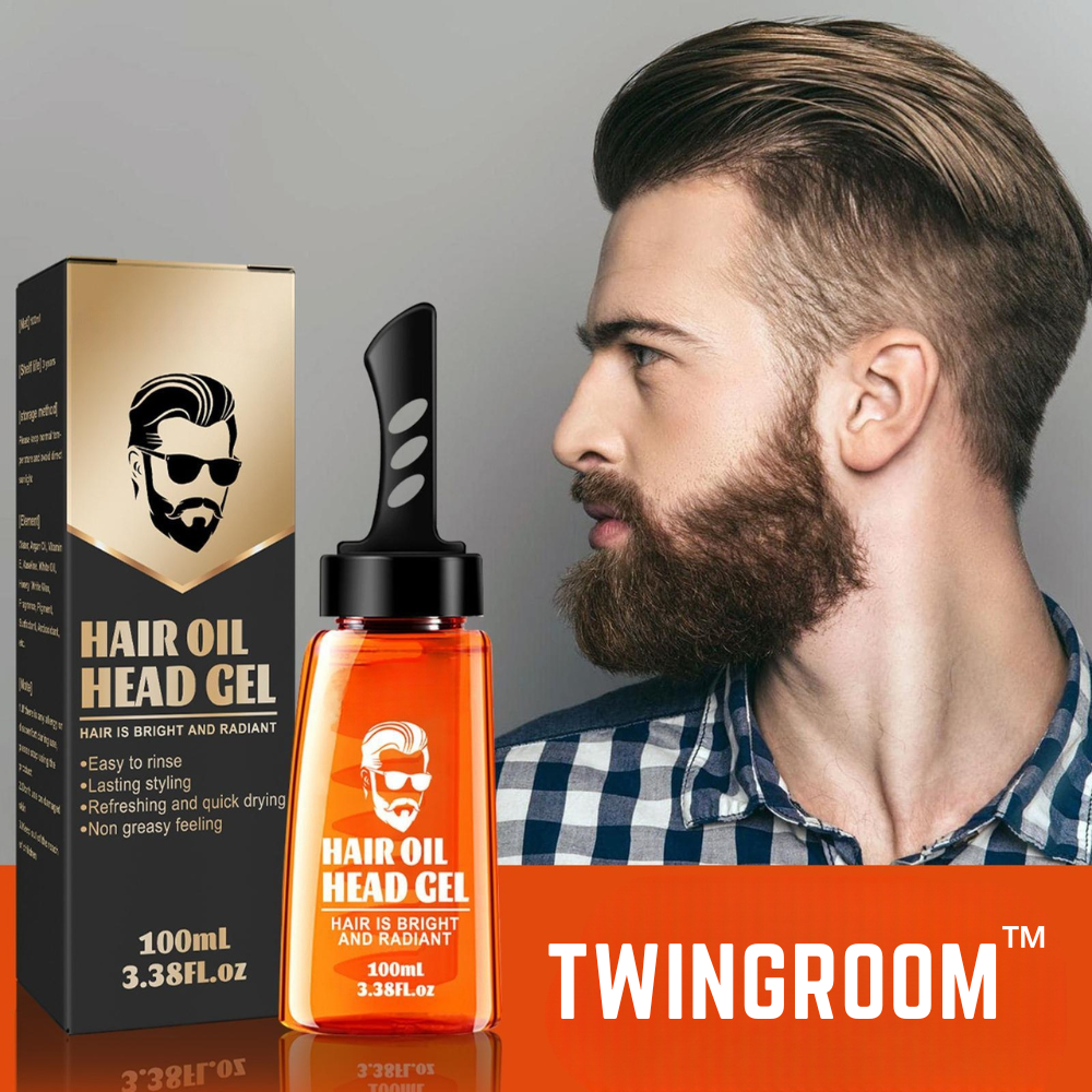 2-in-1 Haargel mit Kamm für Herren | 100 ml Styling Gel im Kompaktformat | Fester Halt ohne Fettglanz oder Kleben 1