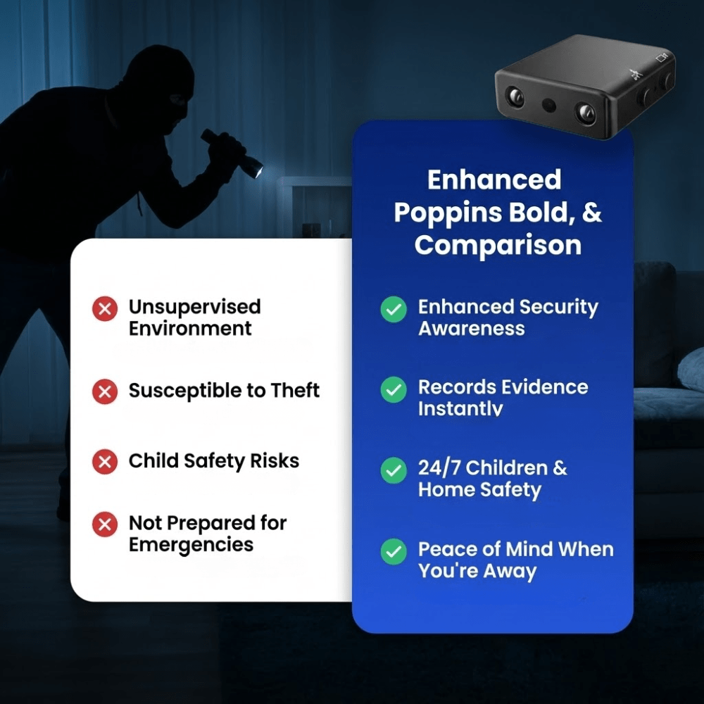 überwachungskamera | HD-Video mit Nachtsichtfunktion | Batteriebetrieben | Securino