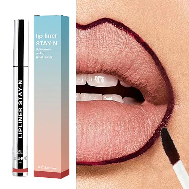 Lippenkonturstift Damen Wasserfest | Hyaluronsäure, Himbeerextrakt & Vitamin E | Pflegt und Verschmiert Nicht, 3 Farbtöne 14