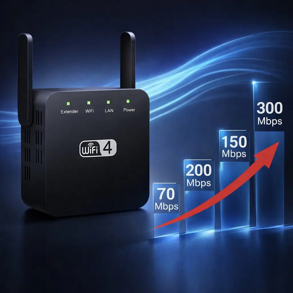 Ενισχυτής σήματος για WLAN | Ενισχυτές, δρομολογητές & σημεία πρόσβασης | Εμβέλεια έως 50μ | Netboost