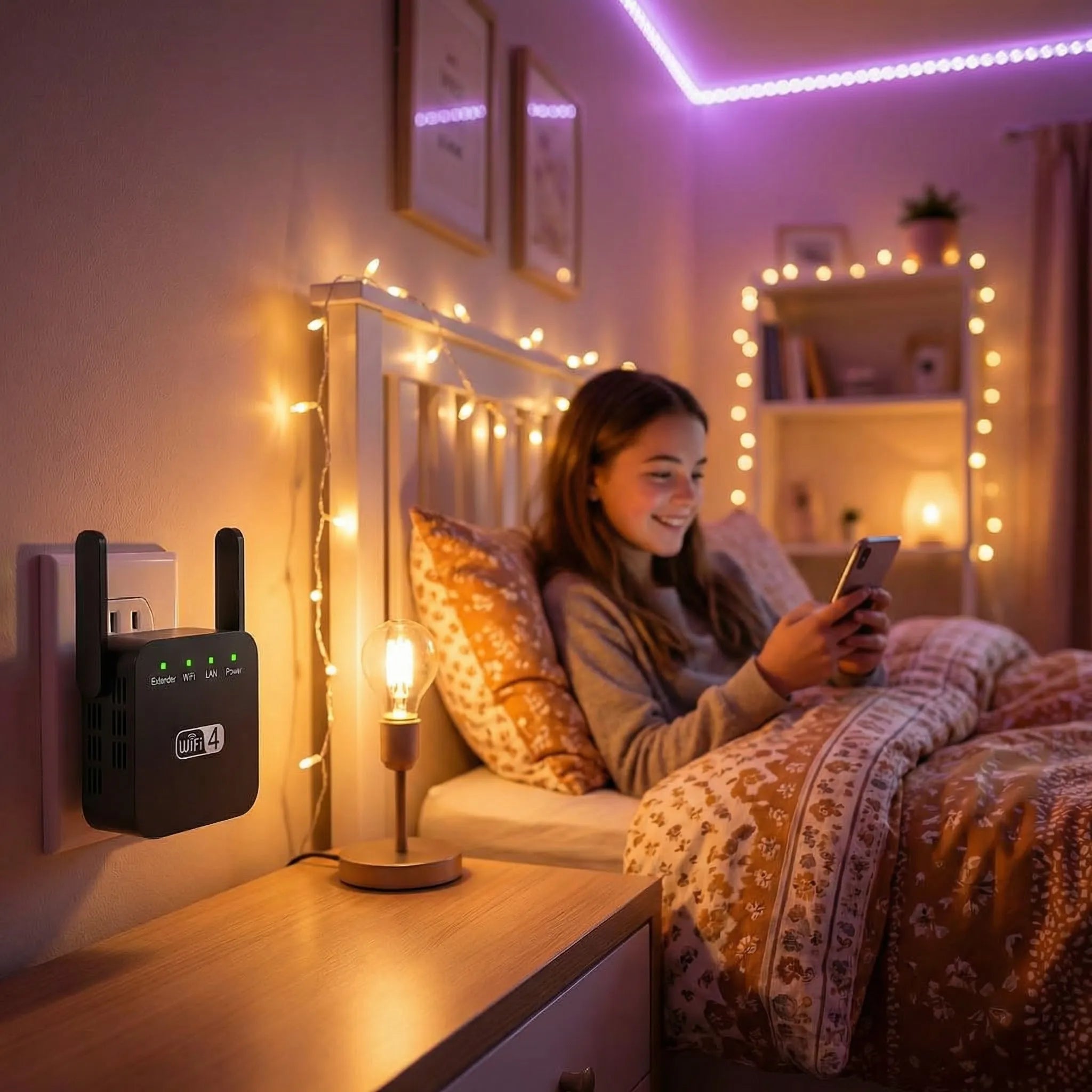 Ενισχυτής σήματος για WLAN | Ενισχυτές, δρομολογητές & σημεία πρόσβασης | Εμβέλεια έως 50μ | Netboost