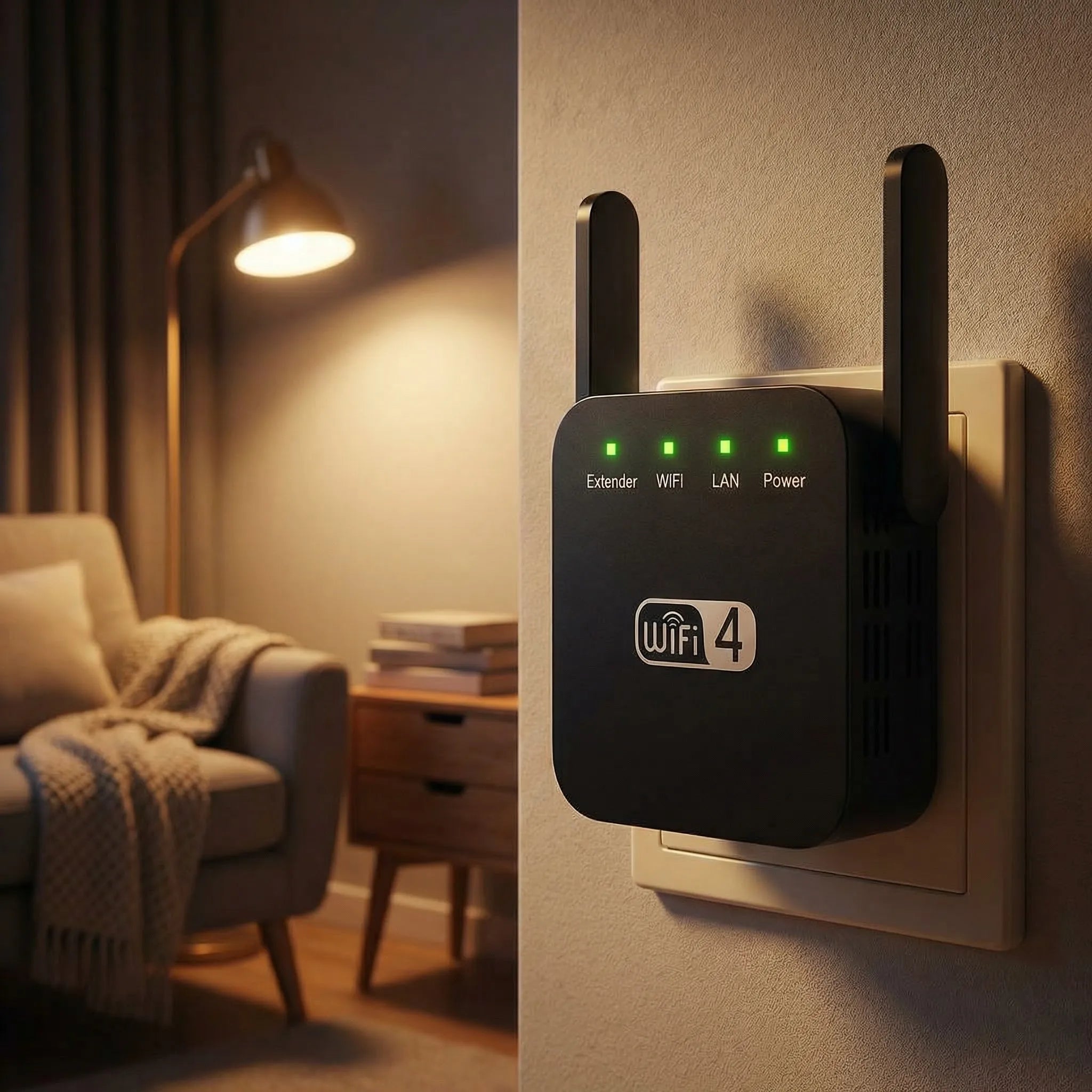 Ενισχυτής σήματος για WLAN | Ενισχυτές, δρομολογητές & σημεία πρόσβασης | Εμβέλεια έως 50μ | Netboost