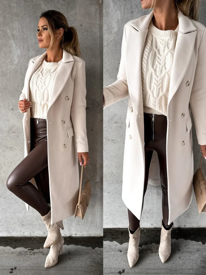 Emily™ - Langer modischer Wintermantel