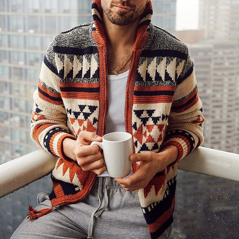 Peter™ - Strickjacke mit geometrischem Muster