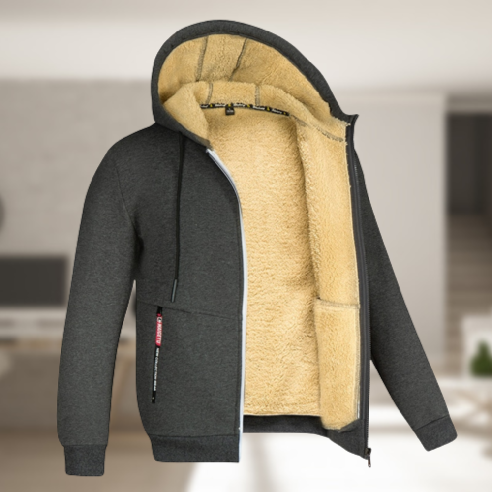 Sadi™ - Lässige Herren Winterjacke mit Kapuze und Fleece